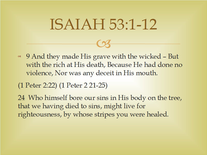 ISAIAH 53 1 12